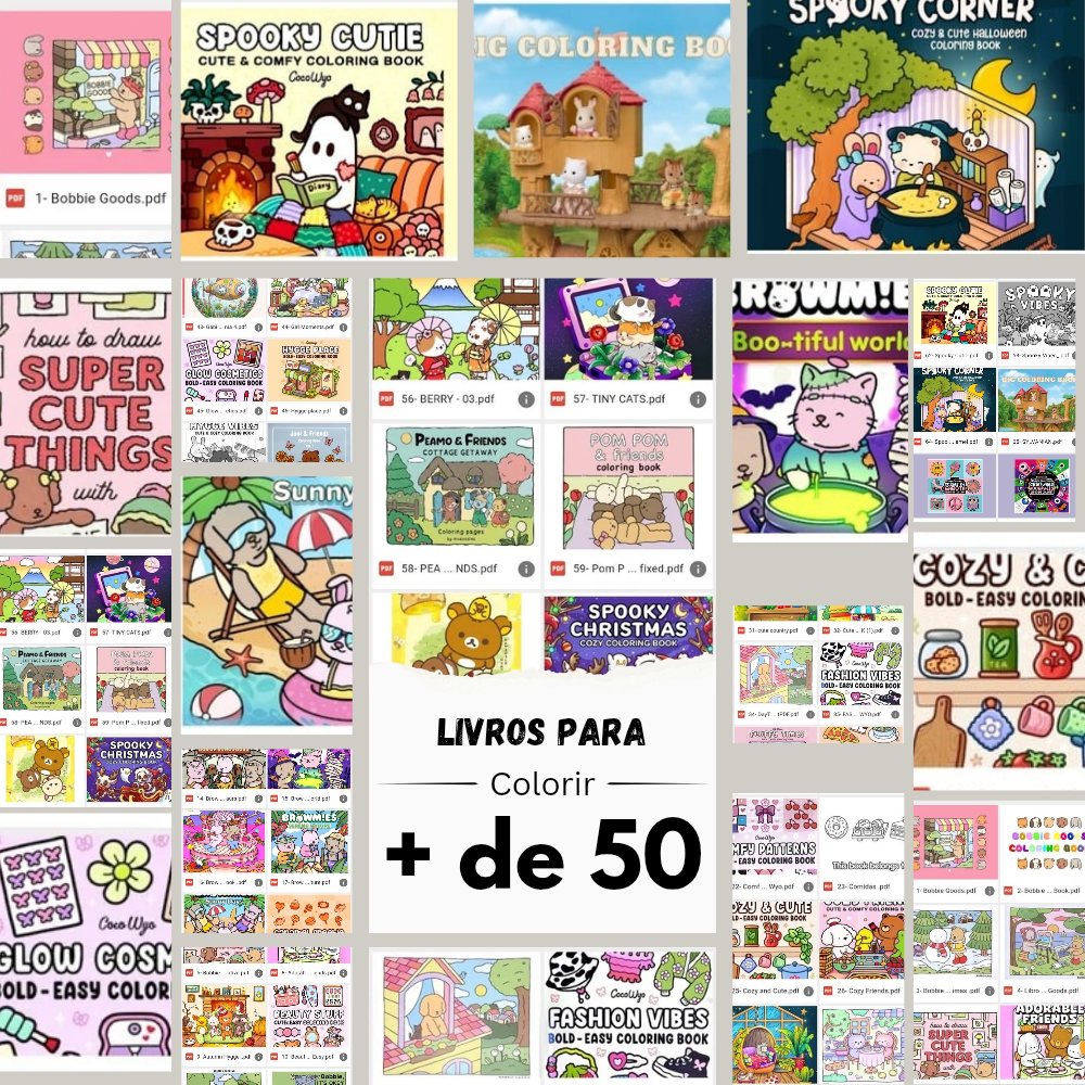 +50 livros para Colorir