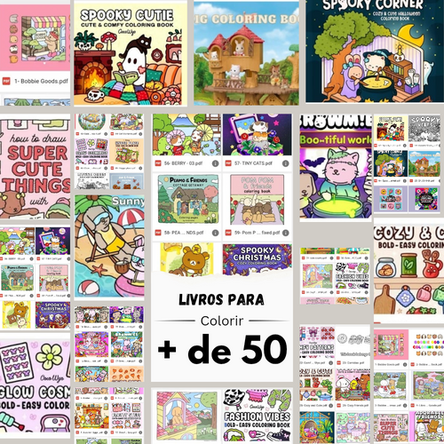 +50 livros para Colorir