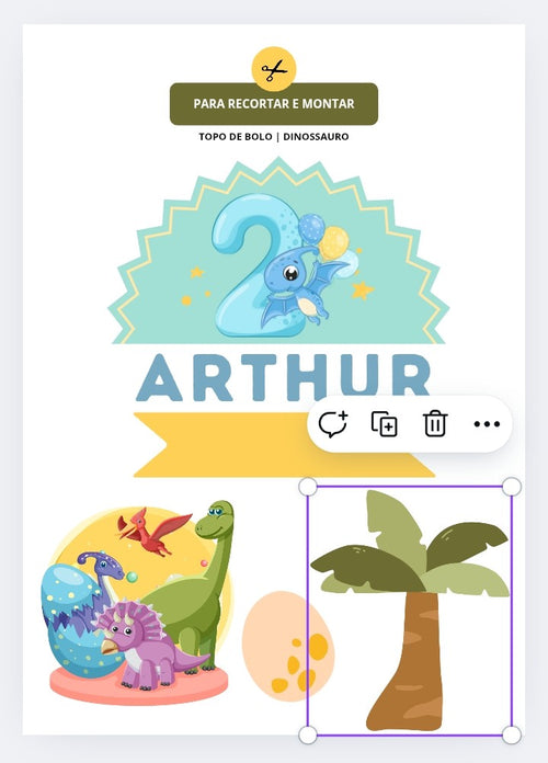 Kit Digital Dinossauro baby