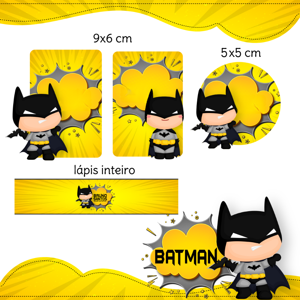 Kit digital escolar Batman