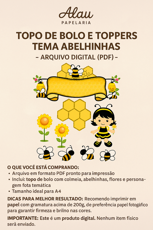 Archivo digital Topo de Bolo e docinhos tema: ABELLHINHAS