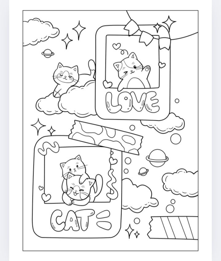 Livro para colorir "Tny Cats"