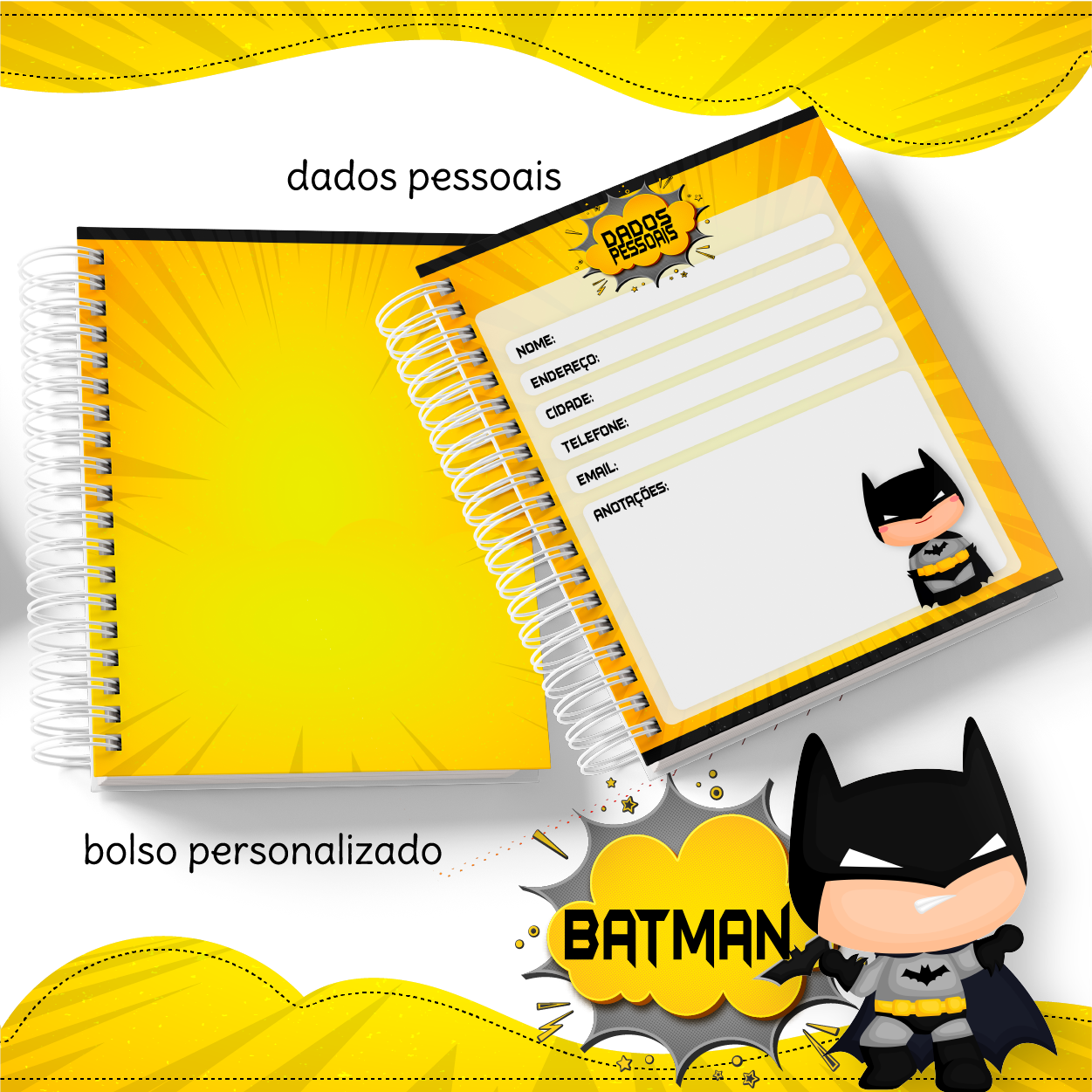 Kit digital escolar Batman